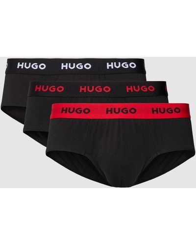HUGO Slip mit elastischem Bund im 3er-Pack - Mehrfarbig