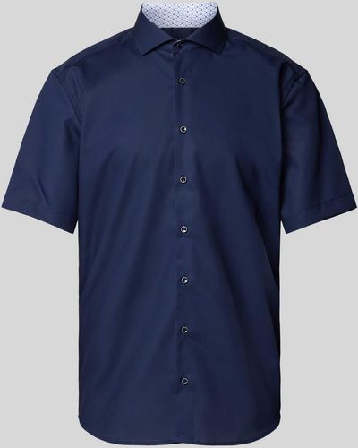 Eterna Modern Fit Zakelijk Overhemd - Blauw