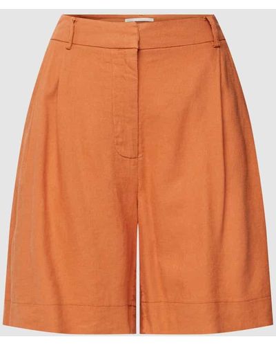 ONLY Shorts mit Knopf- und Reißverschluss Modell 'LUDO' - Orange