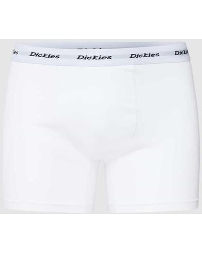 Dickies Trunks mit Logo-Bund im 2er-Pack - Weiß
