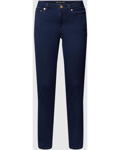 MICHAEL Michael Kors Jeans mit Label-Applikation Modell 'SELMA' - Blau