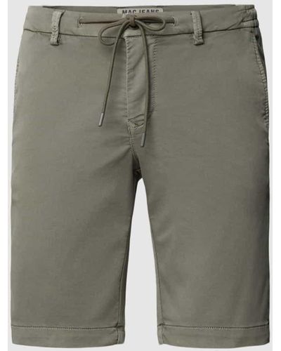 M·a·c Regular Fit Shorts mit Tunnelzug - Grau