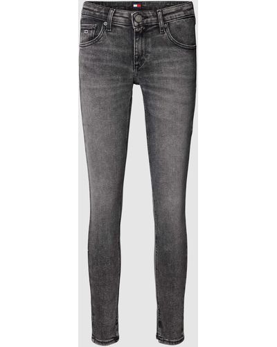 Tommy Hilfiger Skinny Jeans mit Stretch-Anteil Modell 'SCARLETT' - Grau