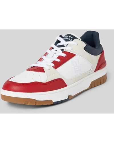 Tommy Hilfiger Sneaker mit Label-Details - Weiß