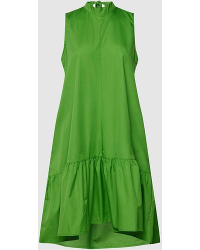 0039 Italy Mini-jurk Met Volantzoom - Groen