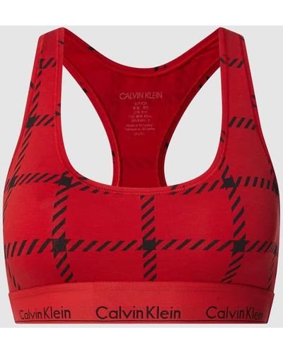 Calvin Klein Bustier mit Modal-Anteil - Rot