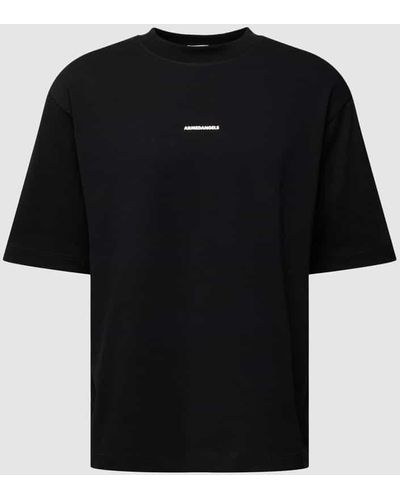 ARMEDANGELS Oversized T-Shirt mit Label-Print Modell 'AALOX' - Schwarz