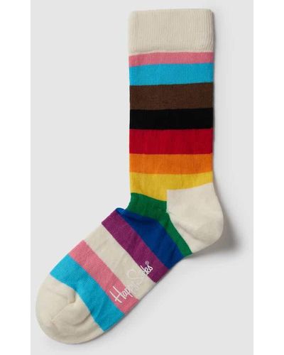 Happy Socks Socken mit Allover-Muster Modell 'Pride Sunrise' - Mehrfarbig