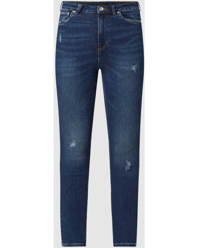 ONLY Skinny Fit Jeans mit Stretch-Anteil Modell 'Mila' - Blau
