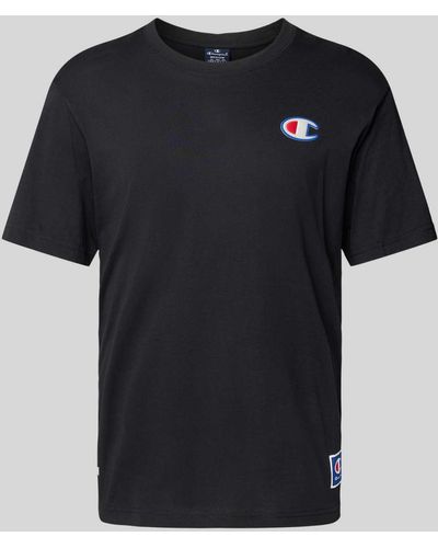 Champion T-shirt Met Logopatch - Zwart