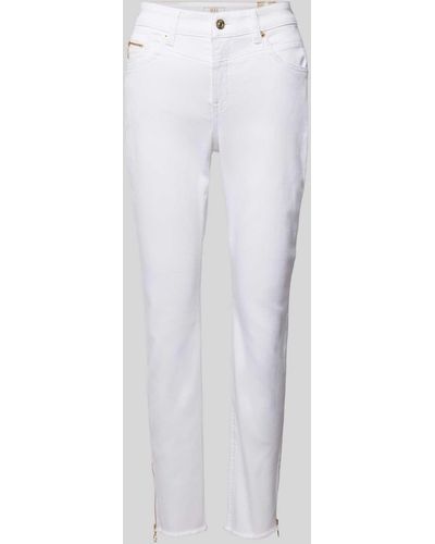 M·a·c Slim Fit Jeans im 5-Pocket-Design Modell 'Rich' - Weiß