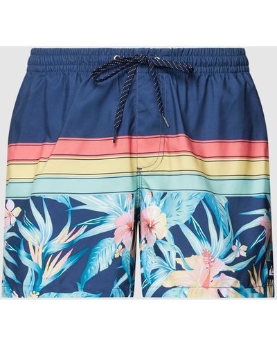 Quiksilver Badehose mit Allover-Muster Modell 'SPORT' - Blau