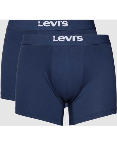 Levi's Boxershort Met Labeldetail - Blauw