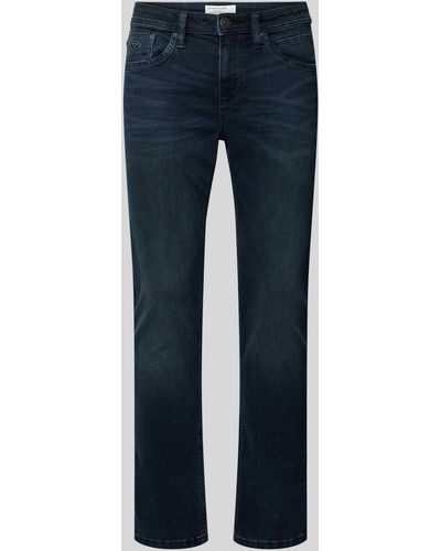 Tom Tailor Regular Slim Jeans im 5-Pocket-Design Modell 'Josh' - Blau