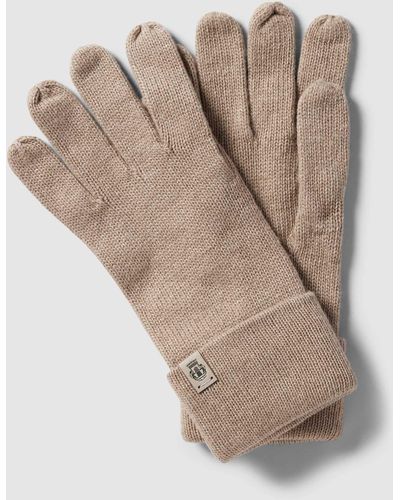 Roeckl Sports Handschuhe mit Label-Detail - Natur