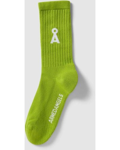 ARMEDANGELS Sokken Met Labelprint - Groen