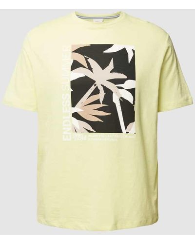 S.oliver T-Shirt aus Baumwolle mit Motiv-Print - Mehrfarbig