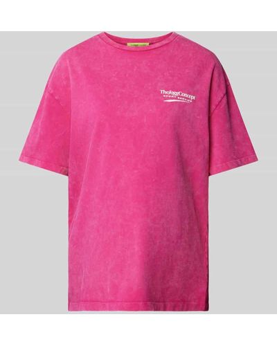 TheJoggConcept T-Shirt mit Label-Print - Pink