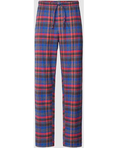 Jockey Pyjamahose aus Baumwolle - Blau