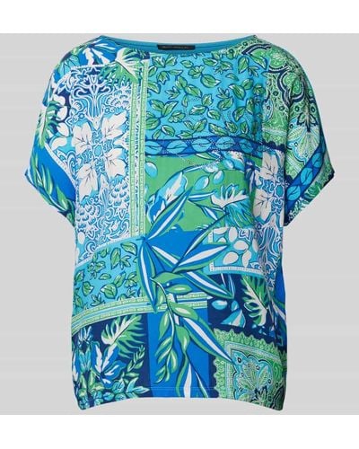 Betty Barclay T-Shirt mit Allover-Print - Blau