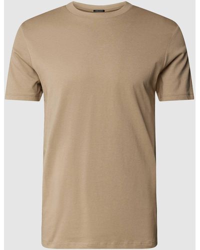 Strellson T-Shirt mit Rundhalsausschnitt und kurzen Ärmeln - Natur