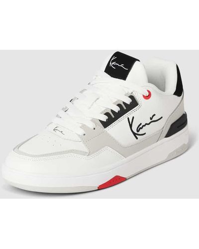 Karlkani Sneaker mit Label-Stitching Modell 'Lxry 2K' - Weiß