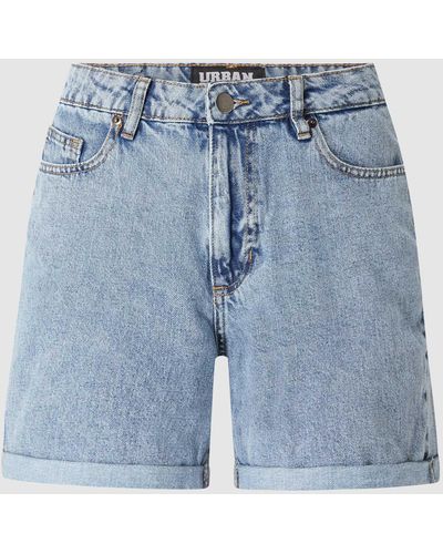 Urban Classics Korte Regular Fit Jeans Van Katoen - Blauw