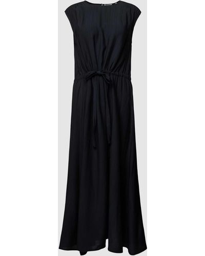 Minimum Midi-jurk Met Strikceintuur - Zwart
