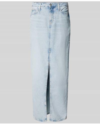 Calvin Klein Jeansrock im 5-Pocket-Design - Blau