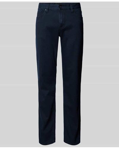 ALBERTO Regular Fit Jeans im 5-Pocket-Design Modell 'Pipe' - Blau
