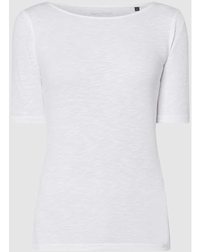 Marc O' Polo T-Shirt aus Slub Jersey - Weiß