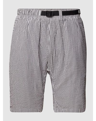 Carhartt Bermudas mit Streifenmuster - Grau