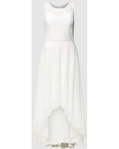 Luxuar Brautkleid mit Details aus Spitze - Weiß
