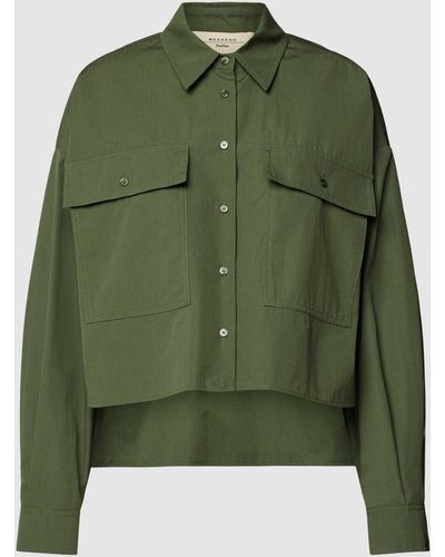 Weekend by Maxmara Blouse Met Borstzakken - Groen