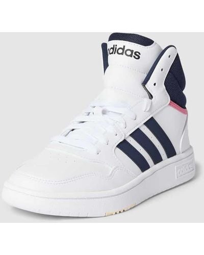 adidas High Top Sneaker mit Label-Details - Weiß