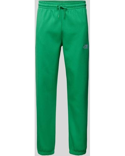 The North Face Sweatpants Met Labelstitching - Groen