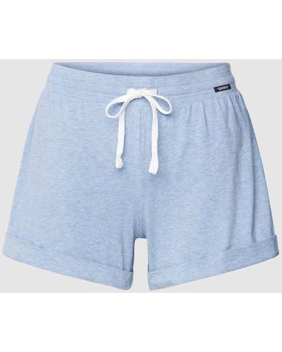 SKINY Pyjama-Shorts mit Tunnelzug Modell 'Night In Mix&Match' - Blau