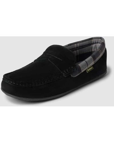 Barbour Penny Loafer mit Schaftbrücke Modell 'PORTERFIELD' - Schwarz