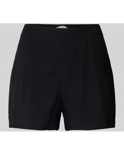 ONLY High Waist Shorts mit Bundfalten Modell 'MAGO LIFE' - Schwarz