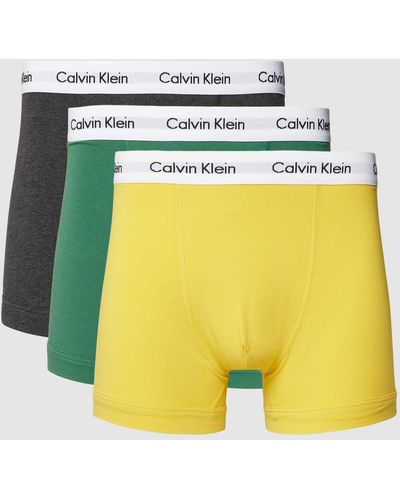 Calvin Klein Boxershort Met Elastische Band Met Logo - Geel