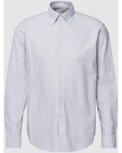 Christian Berg Men Regular Fit Business-Hemd mit Button-Down-Kragen - Weiß