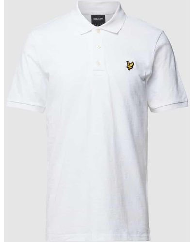 Lyle & Scott Poloshirt mit Logo-Stitching - Weiß