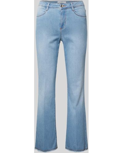 Brax Flared Jeans mit verkürztem Schnitt Modell 'STYLE.SHAKIRA' - Blau