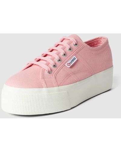 Superga Sneaker mit Schnürverschluss Modell 'LINEA' - Pink