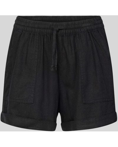 Tom Tailor Shorts mit elastischem Bund - Schwarz