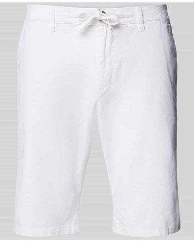 Tom Tailor Shorts mit Strukturmuster - Weiß