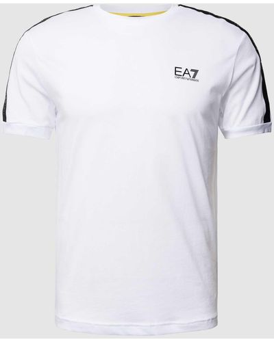 EA7 T-shirt Met Logoprint - Wit