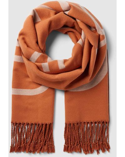 Calvin Klein Schal mit Label-Stitching - Orange