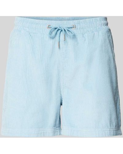 Mazine Regular Fit Shorts mit elastischem Bund Modell 'Scotch' - Blau