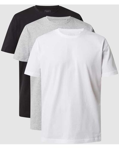 Seidensticker T-Shirt im 3er-Pack - Weiß